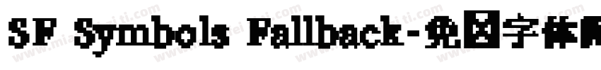 SF Symbols Fallback字体转换